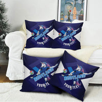 Personalized Scotland Unicorn Football Pillow Cover Scottish National Soccer Team - St Andrew's Cross - Vibrant Fantasy Mascot