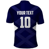 Personalized Scotland Unicorn Football Polo Shirt Scottish National Soccer Team - St Andrew's Cross - Vibrant Fantasy Mascot