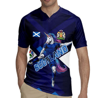 Personalized Scotland Unicorn Football Rugby Jersey Scottish National Soccer Team - St Andrew's Cross - Vibrant Fantasy Mascot