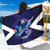 Personalized Scotland Unicorn Football Sarong Scottish National Soccer Team - St Andrew's Cross - Vibrant Fantasy Mascot