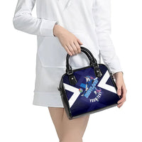 Personalized Scotland Unicorn Football Shoulder Handbag Scottish National Soccer Team - St Andrew's Cross - Vibrant Fantasy Mascot