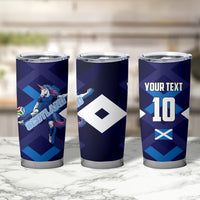 Personalized Scotland Unicorn Football Tumbler Cup Scottish National Soccer Team - St Andrew's Cross - Vibrant Fantasy Mascot