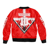 Personalized Switzerland Football Bull Mascot Bomber Jacket Swiss Flag And Alps Mountain Background With Muscular Bull Art
