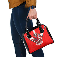 Personalized Switzerland Football Bull Mascot Shoulder Handbag Swiss Flag And Alps Mountain Background With Muscular Bull Art