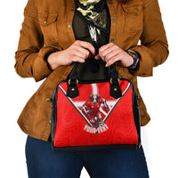 Personalized Switzerland Football Bull Mascot Shoulder Handbag Swiss Flag And Alps Mountain Background With Muscular Bull Art