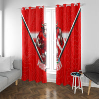 Personalized Switzerland Football Bull Mascot Window Curtain Swiss Flag And Alps Mountain Background With Muscular Bull Art