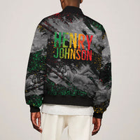 Henry Johnson Black History Month Bomber Jacket Harlem Hellfighters Pan African Grunge Art