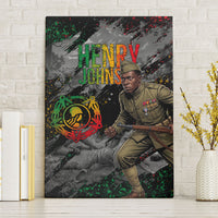 Henry Johnson Black History Month Canvas Wall Art Harlem Hellfighters Pan African Grunge Art