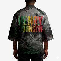 Henry Johnson Black History Month Kimono Harlem Hellfighters Pan African Grunge Art
