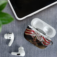 Henry Johnson Black History Month AirPods Case Distressed US Flag American Hero Portrait
