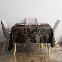 Henry Johnson Black History Month Tablecloth Distressed US Flag American Hero Portrait