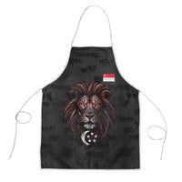Singapore National Flag Day Apron Lion Tiger Coat Of Arms Grunge Graffiti