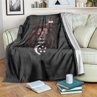 Singapore National Flag Day Blanket Lion Tiger Coat Of Arms Grunge Graffiti