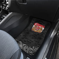 Singapore National Flag Day Car Mats Lion Tiger Coat Of Arms Grunge Graffiti