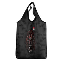 Singapore National Flag Day Grocery Bag Lion Tiger Coat Of Arms Grunge Graffiti