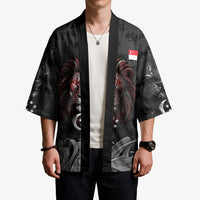 Singapore National Flag Day Kimono Lion Tiger Coat Of Arms Grunge Graffiti