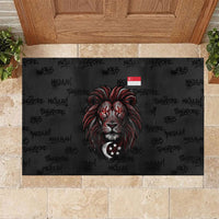 Singapore National Flag Day Rubber Doormat Lion Tiger Coat Of Arms Grunge Graffiti