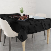 Singapore National Flag Day Tablecloth Lion Tiger Coat Of Arms Grunge Graffiti