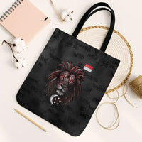 Singapore National Flag Day Tote Bag Lion Tiger Coat Of Arms Grunge Graffiti