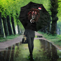 Singapore National Flag Day Umbrella Lion Tiger Coat Of Arms Grunge Graffiti