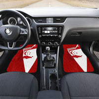 Singapore Merlion Car Mats National Flag Day Patriotic Crescent Moon And Stars