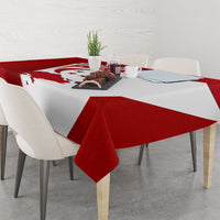 Singapore Merlion Tablecloth National Flag Day Patriotic Crescent Moon And Stars