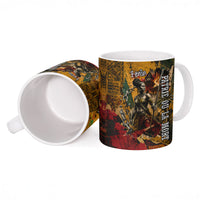 Benin Independence Day King Behanzin Ceramic Mug Dahomey Amazons National Motto