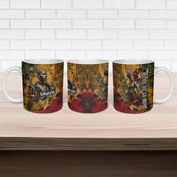 Benin Independence Day King Behanzin Ceramic Mug Dahomey Amazons National Motto