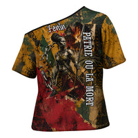 Benin Independence Day King Behanzin Cross Shoulder Shirt Dahomey Amazons National Motto