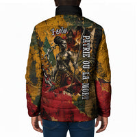 Benin Independence Day King Behanzin Padded Jacket Dahomey Amazons National Motto