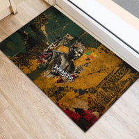 Benin Independence Day King Behanzin Rubber Doormat Dahomey Amazons National Motto