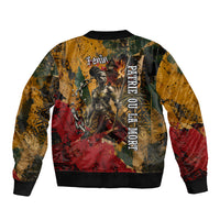 Benin Independence Day King Behanzin Sleeve Zip Bomber Jacket Dahomey Amazons National Motto