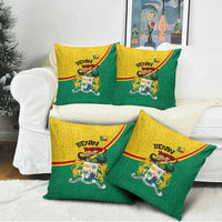 Benin Independence Day August 1 Pillow Cover Coat Of Arms Heritage Raised Fist Flag
