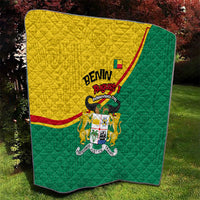 Benin Independence Day August 1 Quilt Coat Of Arms Heritage Raised Fist Flag