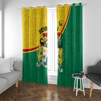 Benin Independence Day August 1 Window Curtain Coat Of Arms Heritage Raised Fist Flag