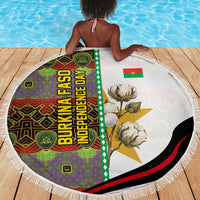 Burkina Faso Independence Day Coat Of Arms Beach Blanket National Stallion Shield