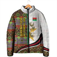 Burkina Faso Independence Day Coat Of Arms Padded Jacket National Stallion Shield