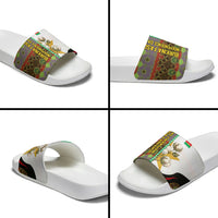 Burkina Faso Independence Day Coat Of Arms Slide Sandals National Stallion Shield