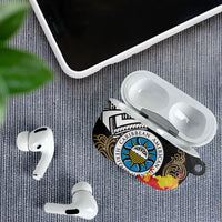 Caribbean American Heritage Month AirPods Case Tribal Pattern Tropical Hibiscus Flower
