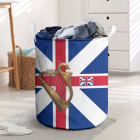 Commonwealth Of England Flag Golden Harp Laundry Basket Historical British Heritage