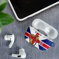 Commonwealth Of England Flag Golden Harp AirPods Case Historical British Heritage