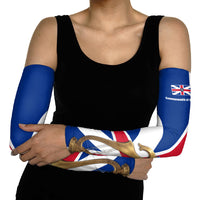 Commonwealth Of England Flag Golden Harp Arm Sleeves Historical British Heritage