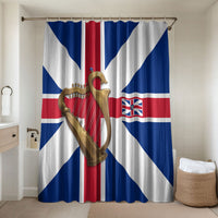 Commonwealth Of England Flag Golden Harp Bathroom Set Historical British Heritage