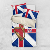 Commonwealth Of England Flag Golden Harp Bedding Set Historical British Heritage