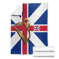 Commonwealth Of England Flag Golden Harp Blanket Historical British Heritage