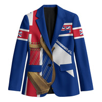 Commonwealth Of England Flag Golden Harp Blazer Historical British Heritage