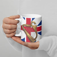 Commonwealth Of England Flag Golden Harp Ceramic Mug Historical British Heritage