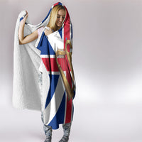 Commonwealth Of England Flag Golden Harp Hooded Blanket Historical British Heritage