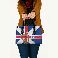Commonwealth Of England Flag Golden Harp Leather Bag Historical British Heritage
