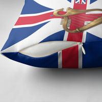 Commonwealth Of England Flag Golden Harp Pillow Cover Historical British Heritage